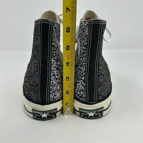Converse x JW Anderson Chuck 70 Hi Glitter Pack Multicolor Size 12 Black White - Picture 10 of 15